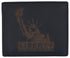 Mens RFID Blocking Cowhide Leather Bifold Wallet Statue of Liberty Logo /53HTC Statue Liberty
